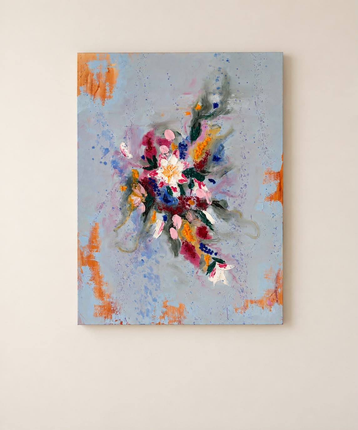 Schilderij Eindeloos van Romy Roxan, aan de muur